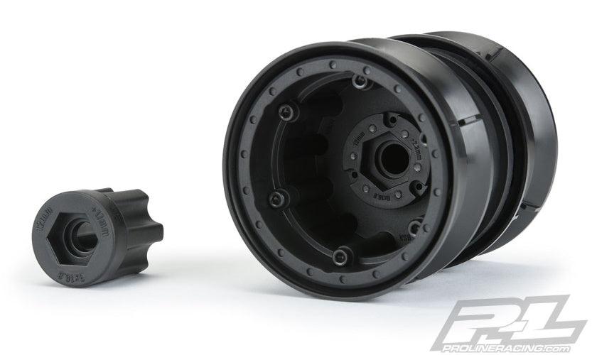 Pro-Line 2786-00 Carbine 1.9" Black Plastic Internal Bead-Loc Dually Wheels