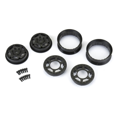 Pro-Line 2809-03 1/10 Holcomb 1.9" 12mm Crawler Bead-Loc Wheels (2) Black