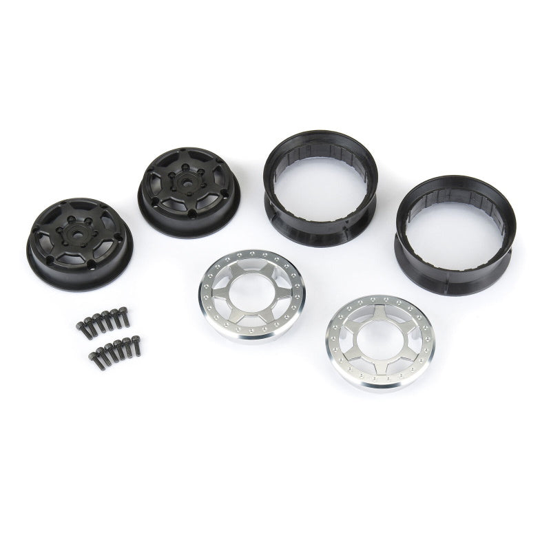 Pro-Line 2810-00 1/10 Holcomb Aluminum 1.9" 12mm Crawler Wheels (2)