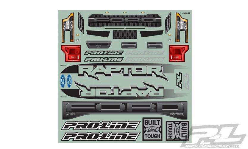 Pro-Line 3482-18 Pre-Cut 2017 Ford F-150 Raptor Black Body Traxxas X-MAXX