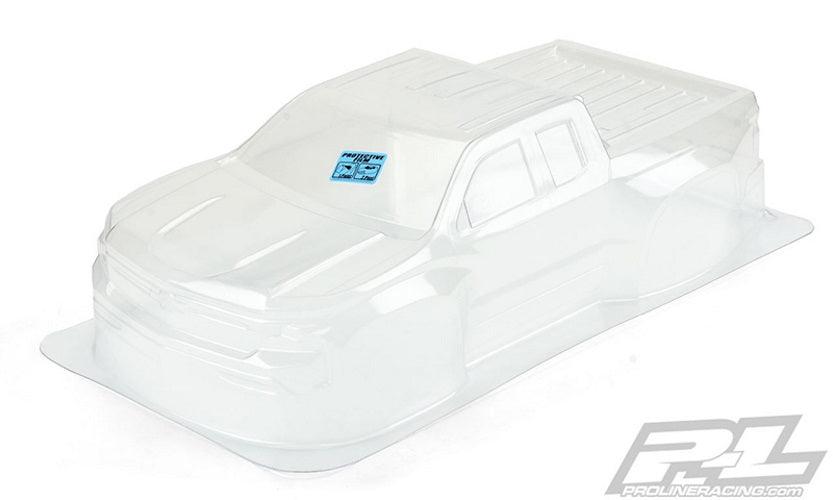 Pro-Line 2019 Chevy Silverado Z71 Trail Boss True Scale SC Body Clear Slash
