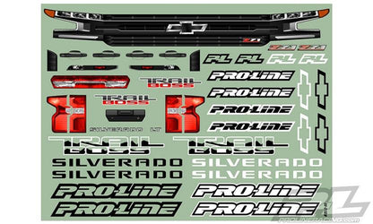 Pro-Line 2019 Chevy Silverado Z71 Trail Boss True Scale SC Body Clear Slash