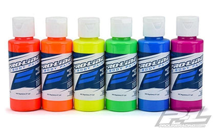 Pro-Line 6323-03 RC Body Airbrush Paint Fluorescent Color Set (6)