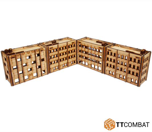 TTCombat 10mm Terrain: Sci-fi Scenics - Brownstone Rows