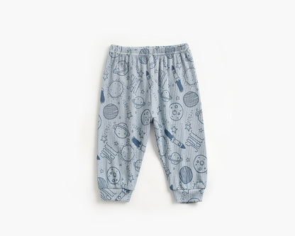 Baby 2pcs Cartoon Graphic Soft Cotton Shirt Combo Pants Sets Tracksuit by MyKids-USA™