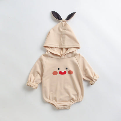 Baby Cartoon Pattern Korean Style Onesies With Hat by MyKids-USA™