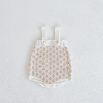 Baby Girl 2pcs Plaid Graphic Onesies & Cardigan Knitted Sets by MyKids-USA™
