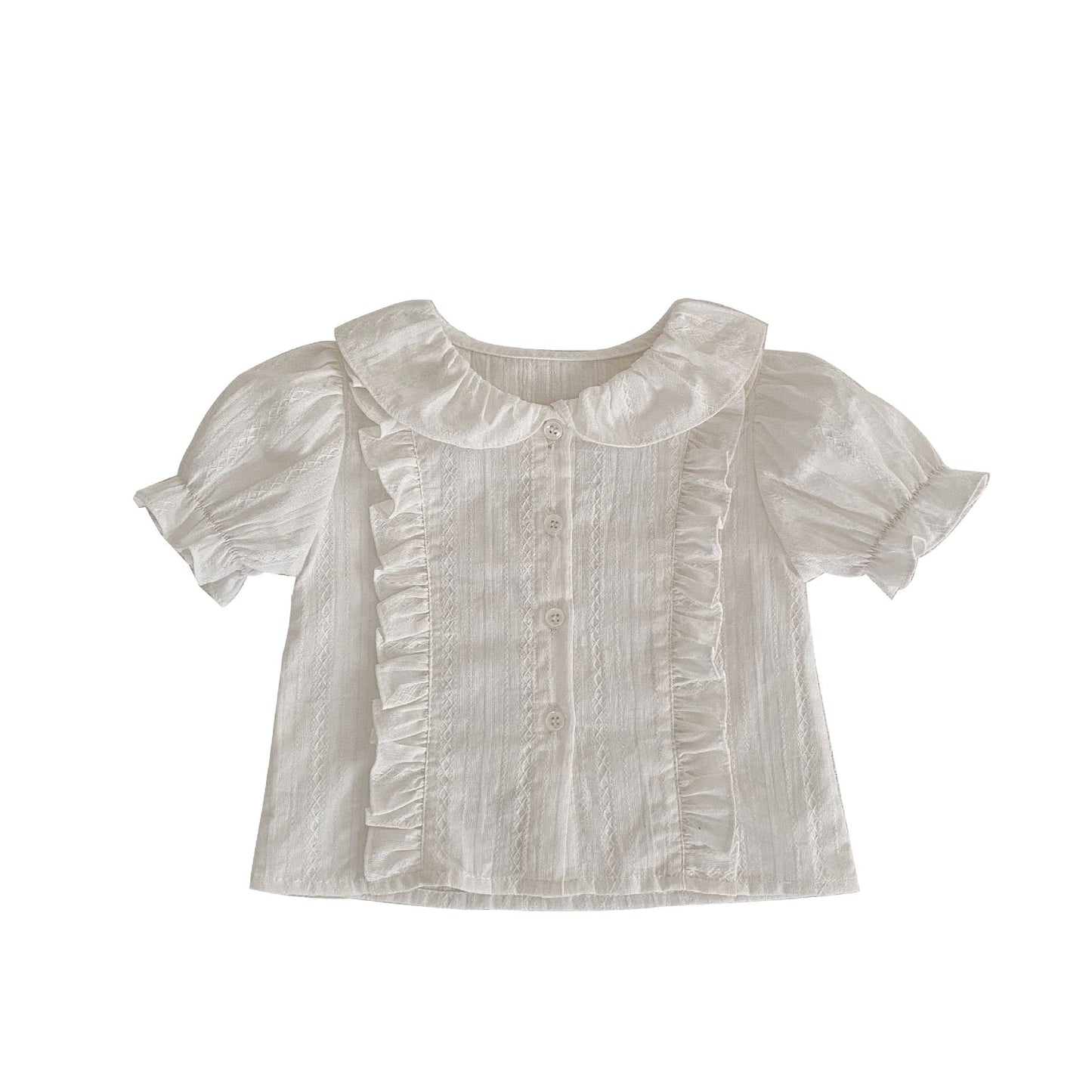 Baby Girl Solid Blouses Plaid Pattern Princess Skirt Sets by MyKids-USA™