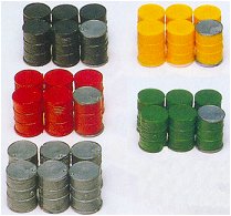 Preiser 17101 HO Metal Drums (30) (Kit)