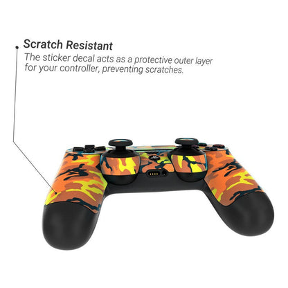 Orange Camo - Sony PS4 Controller Skin