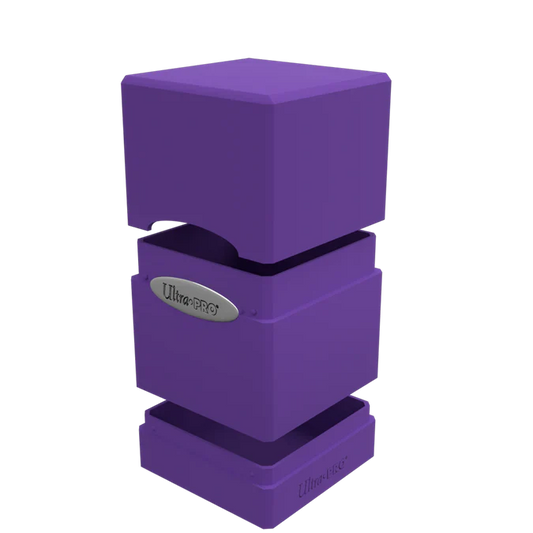 Classic Satin Tower Deck Box (Purple)