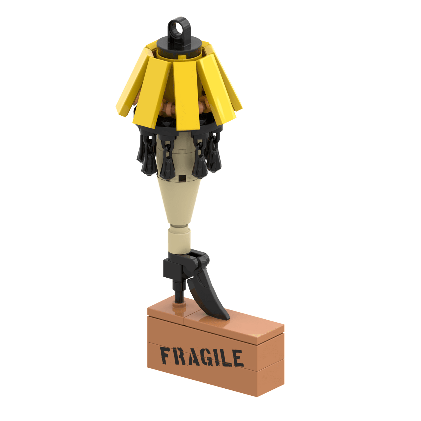 Christmas Story Leg Lamp Display - Christmas Ornament - Custom Printed - Made Using LEGO® Parts