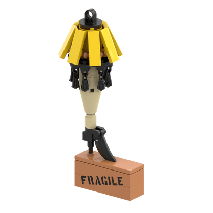 Christmas Story Leg Lamp Display - Christmas Ornament - Custom Printed - Made Using LEGO® Parts