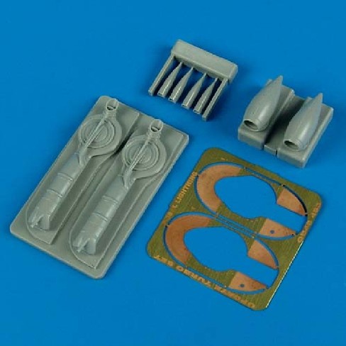 Quickboost 48463 1/48 P38J/L Air Intakes & B33 Supercharger w/Photo-Etch for ACY & EDU