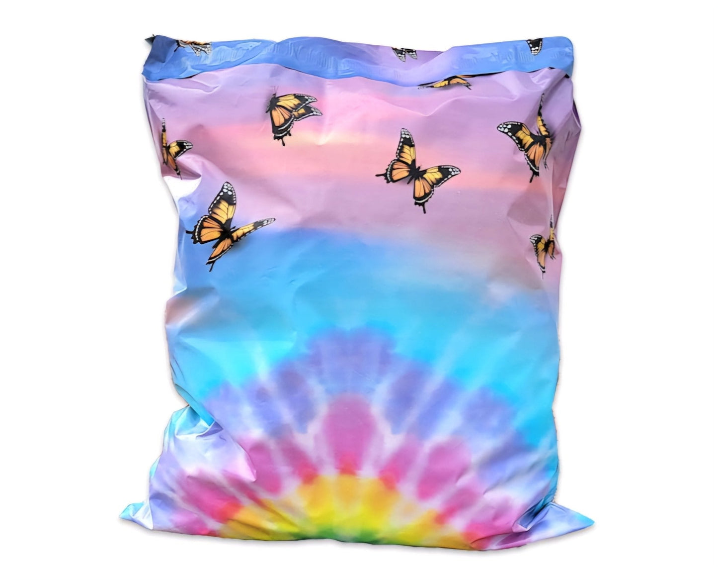 Rainbow Butterfly Poly Mailers Size 19x24 Colorful Shipping Bags