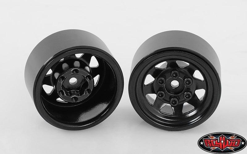 RC4WD Z-W0229 Stamped Steel 1.0" Stock Beadlock Wheels (Black) Gelande II