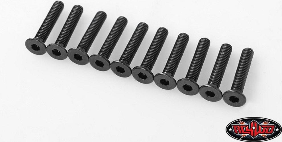 RC4WD Z-S1720 Steel Flat Head Socket Cap Screws M3 x 16mm (10) Axial SCX10