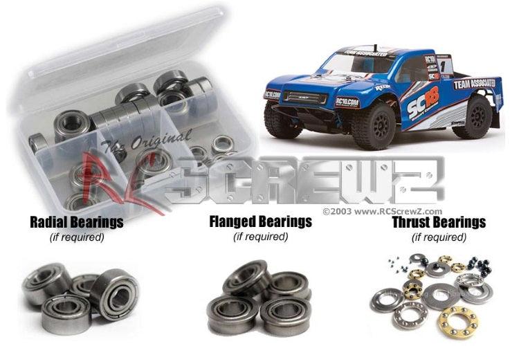 RcScrewz ASS040B Precision Bearing Kit Associated SC18 1/18th