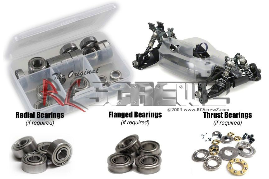 RCScrewz Mugen Seiki MBX-7 M-Spec (#2011) Metal Shielded Bearing Kit