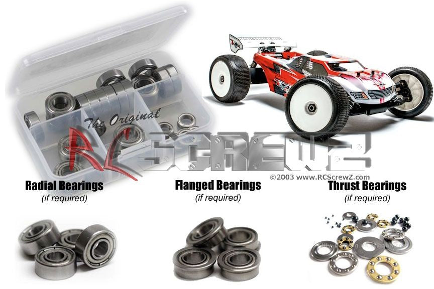 RCScrewz mug027b Mugen Seiki MBX-7T Nitro (#E2013) Metal Shielded Bearing Kit
