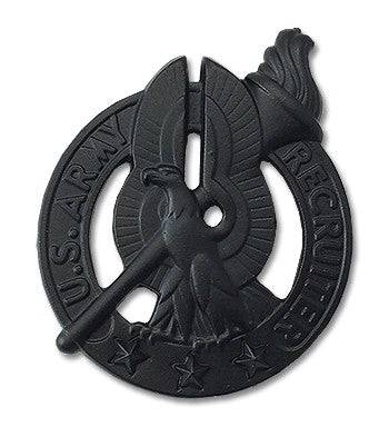 U.S. Army Recruiter Basic STA-BRITE® BLACK Metal Pin-on Badge