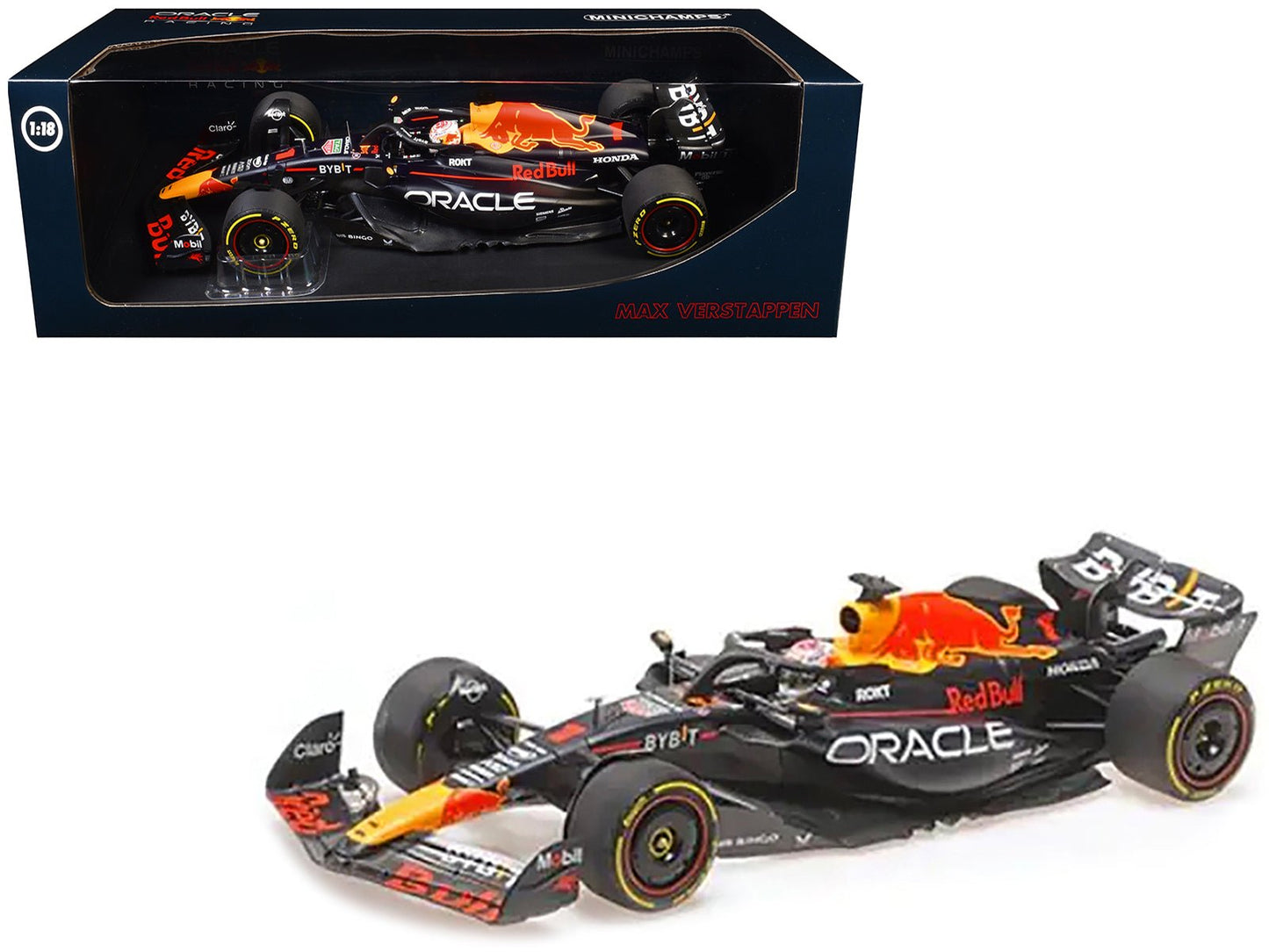 Red Bull Racing RB19 #1 Max Verstappen "Oracle" Winner F1 Formula One "Japanese GP" (2023) with Driver Limited Edition to 180 pieces Worldwide 1/18 Diecast Model Car by Minichamps  free shipping USA