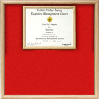US Marine Corp Certificate Display Case.