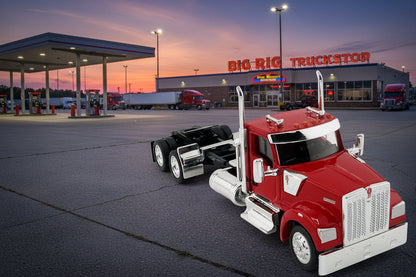 Kenworth W990 2-Axel Day Cab Red 1/87 (HO) Plastic Model Car by HO Logistics  free shipping USA