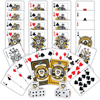 Pittsburgh Penguins - 2-Pack Playing Cards & Dice Set by MasterPieces Puzzle Company INC