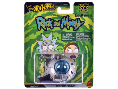 Rick's Ship Silver "Rick and Morty" (2013-Current) TV Series "Pop Culture" Series Diecast Model Car by Hot Wheels  free shipping USA