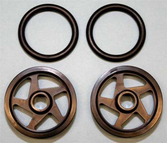 RJ Speed 2501 O-Ring Wheels 1.5" Black (2) For 13" Wheelbase Funny Car