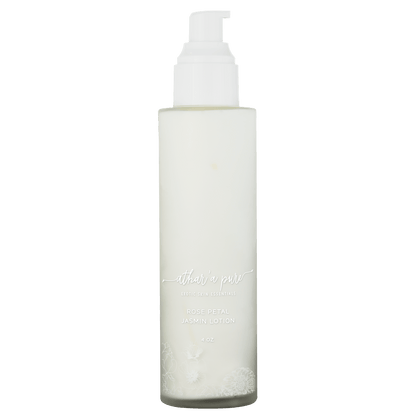 Rose Petal Jasmine Body Lotion (100% Natural, Vegan, Organic) by Athar'a Pure