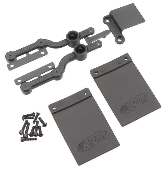 RPM 70152 Mud Flap/Number Plate Kit Associated SC10 2WD