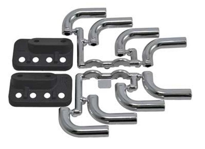 RPM 70853 Chrome Zoomies Mock Exhaust Headers 1/18 to 1/10 Scale Bodies