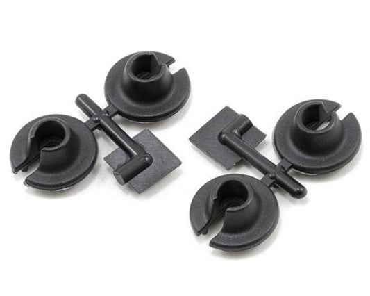 RPM 73152 Lower Spring Cups (Black) (4) Losi XXX-4 XXX-T Traxxas Slash Stampede