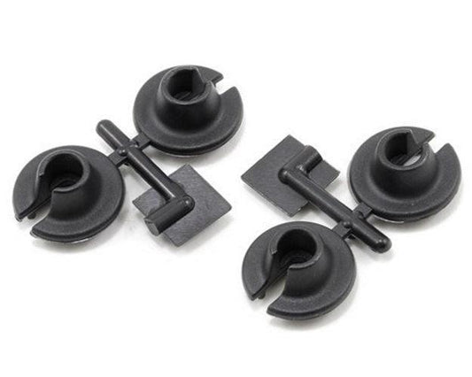 RPM 73152 Lower Spring Cups (Black) (4) Losi XXX-4 XXX-T Traxxas Slash Stampede