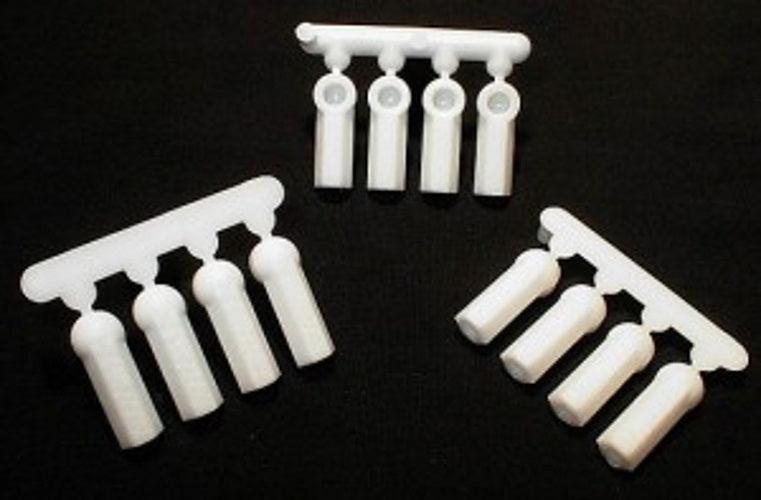 RPM 73381 Heavy Duty Rod Ends Dyeable White For  4--40