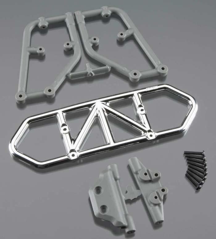 RPM 80123 Rear Bumper Chrome Traxxas Slash 4x4