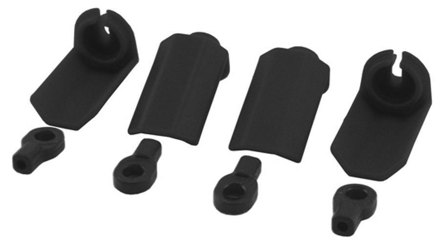 Rpm 80402 Black Shock Shaft Guards Traxxas Durango 1/10th Scale Shocks