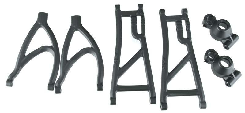 RPM 80562 True Track Rear A-Arm Conversion Kit Black Traxxas Revo