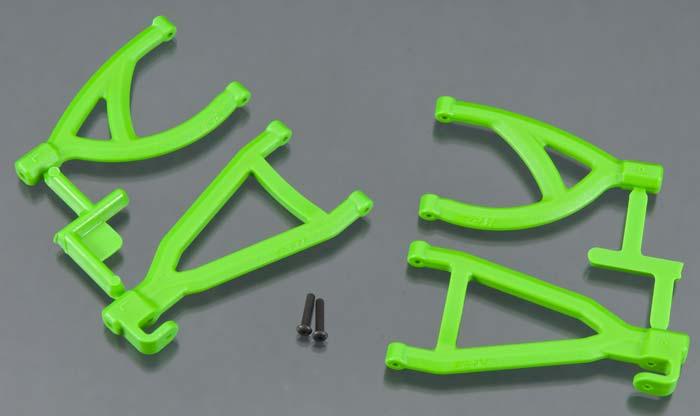 RPM 80604 Rear Upper & Lower A-Arm Set Green Traxxas 1/16 E-Revo
