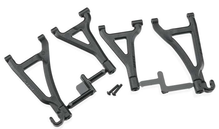 RPM 80692 Front Upper & Lower A-Arm Set Black Traxxas 1/16 E-Revo
