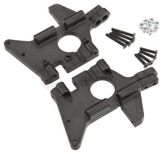 RPM 81072 Rear Bulkhead Set Black Traxxas T/E-Maxx