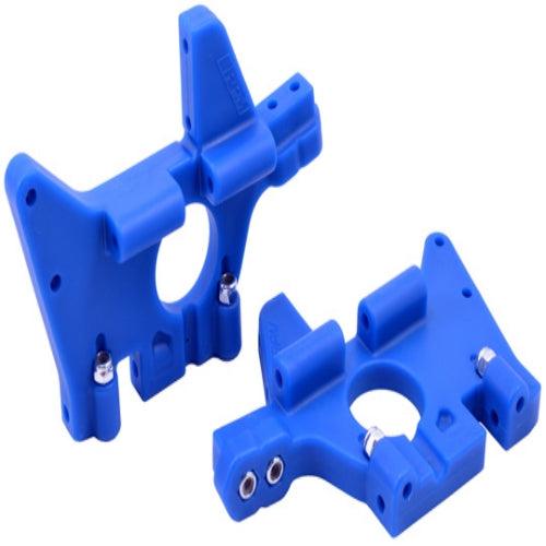 RPM 81065 Front Bulkhead Set Blue Traxxas T/E-Maxx
