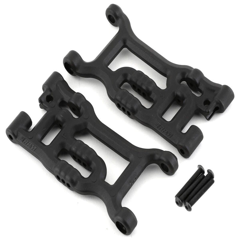 RPM RPM81662 Losi Tenacity/Lasernut Front A-Arm (Black) (2)