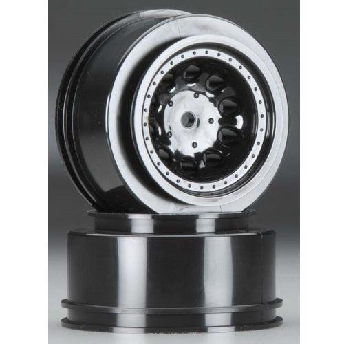 RPM 82322 Front Revolver Black Wheel Set (2) Traxxas Slash 2WD