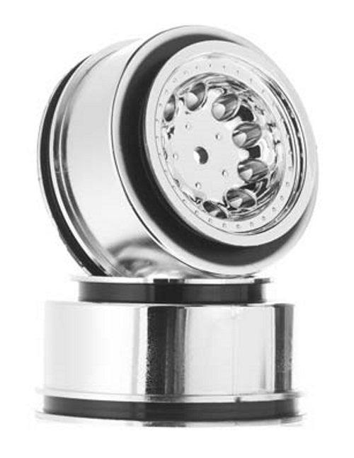RPM 82323 Revolver Front Short Course Wheels Chrome Traxxas Nitro Slash