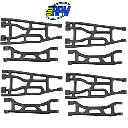 Traxxas X-Maxx RPM A-Arm Set Front Rear Upper Lower Suspension Arms Black