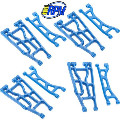 Traxxas X-Maxx RPM A-Arm Set Front Rear Upper Lower Suspension Arms Blue