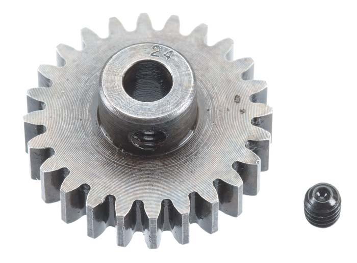 Robinson Racing 1224 5mm Bore Extra Hard Steel Mod 1 Pinion Gear 24T